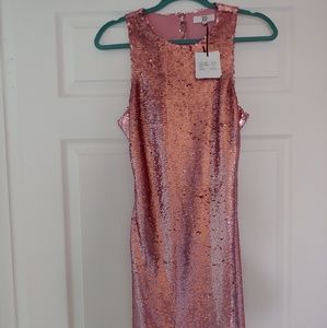 New with tags Pink sequin dress size 12